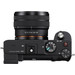Sony A7C Zwart + 28-60mm f/4-5.6 Vlogkit bovenkant
