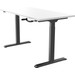 Euroseats Handslinger Zit Sta Bureau 120 x 80 Zwart/Wit rechterkant