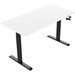 Euroseats Handslinger Zit Sta Bureau 120 x 80 Zwart/Wit linkerkant