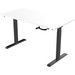 Euroseats Hand Crank Desk 160x80 Black/White 