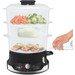 Tefal UltraCompact VC2048 Elektrische stoompan, 9 liter, 800 W, met drie aparte BPA-vrije tablets, timer tot 60 min, rijstkom, gezond koken, eierkookhouder, compact