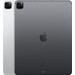 Apple iPad Pro (2021) 12.9 inch 256GB Wifi + 5G Space Gray + Magic Keyboard AZERTY Zwart achterkant