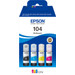 Epson 104 Ink Bottles Combo Pack Color Main Image