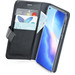 Azuri Wallet Oppo Find X3 Neo Book Case Zwart rechterkant