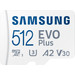 Samsung EVO Plus 512GB microSDXC UHS-I U3 130MB/s Full HD &4K UHD MemoryCard with Adapter Main Image