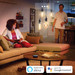 Philips Hue Filament White Ambiance Standard 2-pack + Bridge product in use