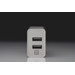 XtremeMac Chargeur avec 2 Ports USB-A 12 W Blanc 