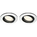 Philips Hue Milliskin inbouwspot White Ambiance rond Aluminium 2-pack Main Image