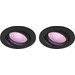 Philips Hue Centura inbouwspot White & Color rond Zwart 2-pack Main Image