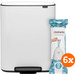 Brabantia Bo Pedal Bin 2 x 30 Liter White + Vuilniszakken (120 stuks) Main Image