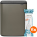 Brabantia Bo Touch Bin 2 x 30 Litres Platinum + Sacs Poubelle (120 pièces) Main Image