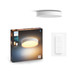 Philips Hue Devere M White Ambiance Plafonnier de Salle de Bains Blanc + Variateur 