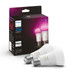 Philips Hue White and Color E27 800 lm Lot de 2 emballage