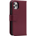 BlueBuilt Apple iPhone 12 Pro Max 2-in-1 Case Leather Red right side