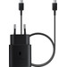 Samsung Super Fast Charging Charger 25W + USB-C Cable 1m Plastic Black Main Image