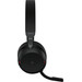 Jabra Evolve2 MS TEAMS 75 Casque de bureau Sans Fil USB-A Noir avec Support de Charge 