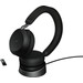 Jabra Evolve2 MS TEAMS 75 Casque de bureau Sans Fil USB-A Noir avec Support de Charge Main Image