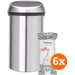 Brabantia Touch Bin 60L Stainless Steel Fingerprint-Proof + Trash Bags (120 units) Main Image