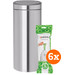 Brabantia Touch Bin 30L Matt Steel + Trash Bags (120 units) Main Image