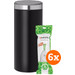 Brabantia Touch Bin 30L Matte Black + Trash Bags (120 units) Main Image