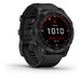 Garmin Fenix 7 Solar Black 47mm left side