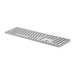 HP 970 Dual-Mode Wireless Keyboard Silver AZERTY right side