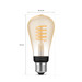 Philips Hue Filament White Ambiance Edison 5-pack + Bridge detail