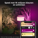 Philips Hue Calla sokkellamp White and Color zwart laag duo pack