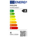 Philips LED Filament lamp - 4W - E27 - warm wit licht energielabel