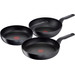 Tefal Hard Titanium Pro Frying Pan Set 24cm + 28cm + Wok 28cm Main Image