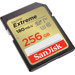 SanDisk SDXC Extreme 256GB 180mb/s voorkant