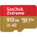 SanDisk MicroSDXC Extreme 512GB 190MB/s front