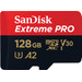 SanDisk MicroSDXC Extreme Pro 128GB 200mb/s voorkant