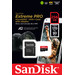 SanDisk MicroSDXC Extreme Pro 256 Go 200 Mo/s emballage