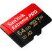 SanDisk MicroSDXC Extreme Pro 64 Go 200 Mo/s 