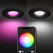 Philips Hue Xamento badkamer inbouwspot zwart White & Color 3-pack product in gebruik