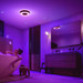 Philips Hue Xamento Bathroom Ceiling Lamp - White and Colored Light - Black - 38cm product in use