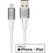 BlueBuilt USB-A to Lightning Cable 3m Nylon White Main Image