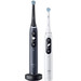 Oral-B iO 7 Noir et Blanc Lot de 2 + Brossettes (8 pièces) 