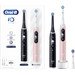 Oral-B iO 6n Noir et Rose Clair Lot de 2 + Brossettes (8 pièces) 