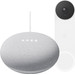 Google Nest Mini Blanc + Google Nest Sonnette Main Image