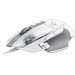 Logitech G502 X Souris Gamer Filaire Blanc 