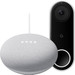 Google Nest Mini White + Google Nest Hello Main Image