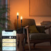 Philips Hue Filamentlamp White Ambiance kaarslamp E14 Losse lamp product in gebruik