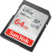 SanDisk SDXC Ultra 64 Go 140 Mo/s dessus