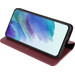 BlueBuilt Samsung Galaxy S21 FE Book Case Cuir Rouge 