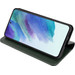 BlueBuilt Samsung Galaxy S21 FE Book Case Leer Groen voorkant