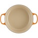 Le Creuset Signature Cocotte Ronde 28 cm Volcanique intérieur