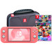 Nintendo Switch Lite Koraal + Mario Kart 8 Deluxe + Bigben Beschermtas Main Image