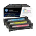 HP 312A LaserJet Toner Cartridge Cyan/Magenta/Yellow 3-pack packaging